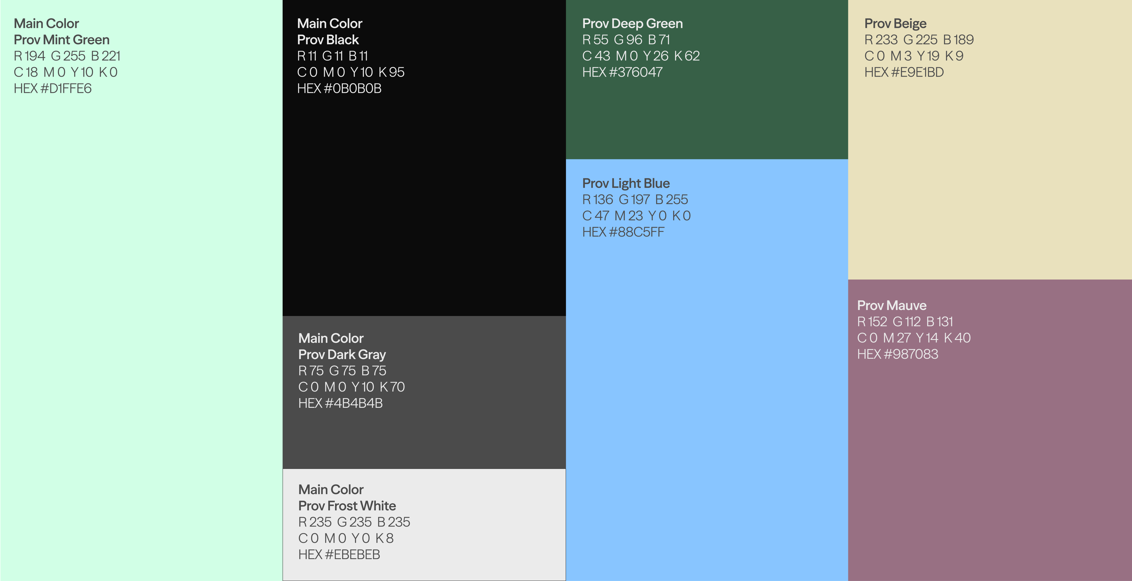 Brand color palette